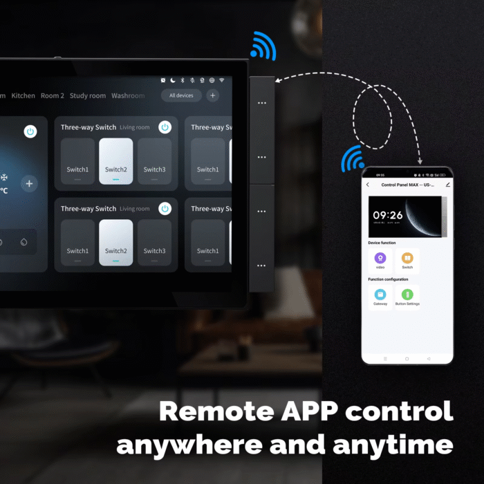 2025 Tuya Smart Home Control Panel with Zigbee | Works with Smart Lock Door System - Image 2