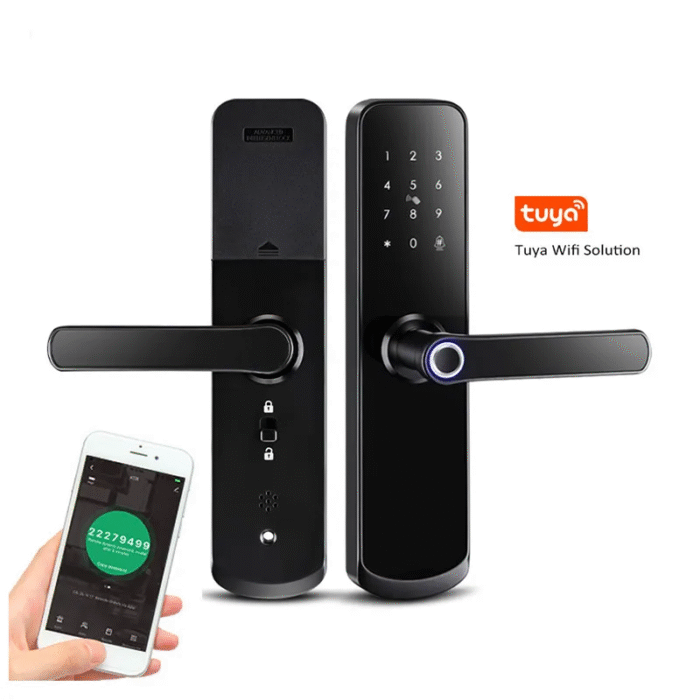 Tuya WiFi Smart Fingerprint Door Lock | Double-Sided Keypad & Biometric Access - Image 1